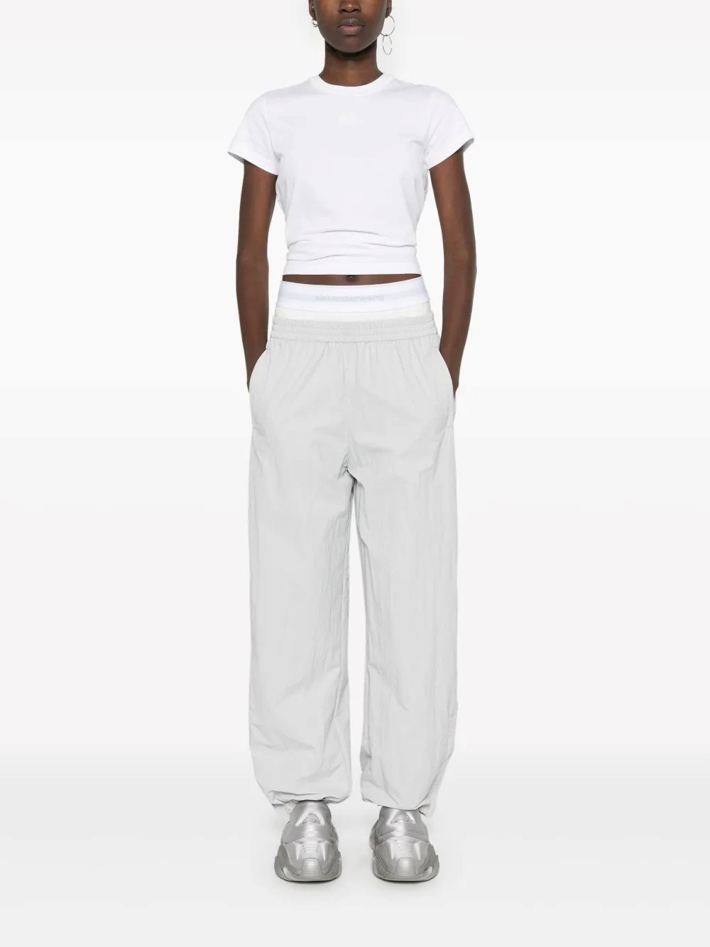 PUFF LOGO COTTON JERSEY SHRUNKEN T-SHIRT