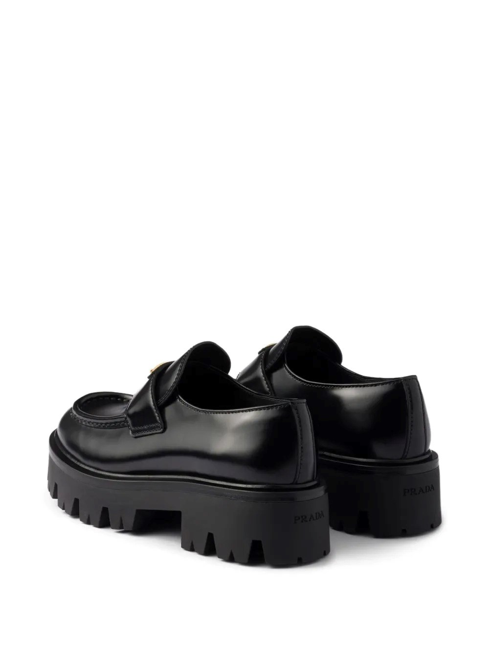BRUSHED LEATHER CHUNKY LOAFERS