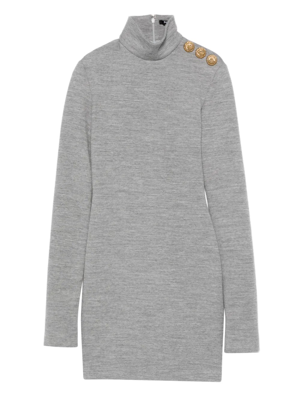 HIGH-NECK BODYCON SHORT DRESS