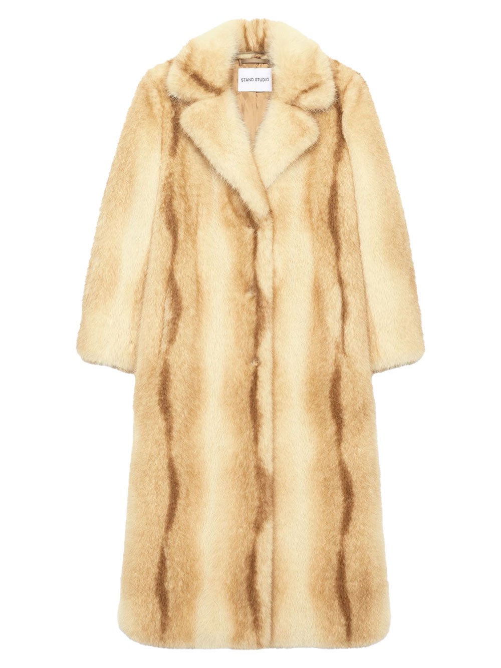 Stand Studio Nora Long Faux Fur Coat Clothing In Brown