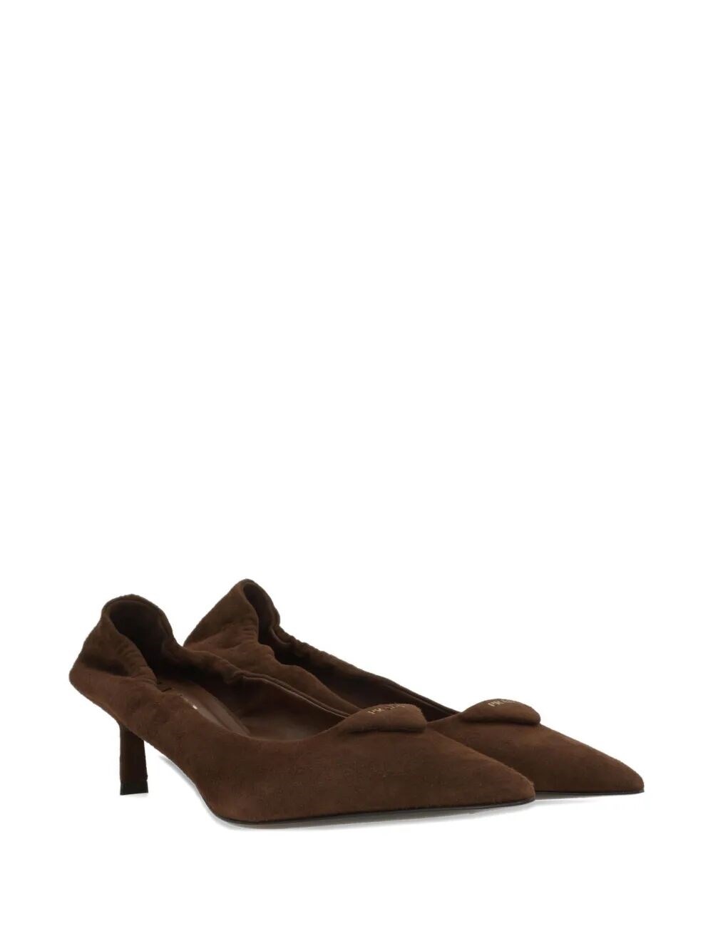 SUEDE PUMPS WITH ELASTIC ON THE HEEL