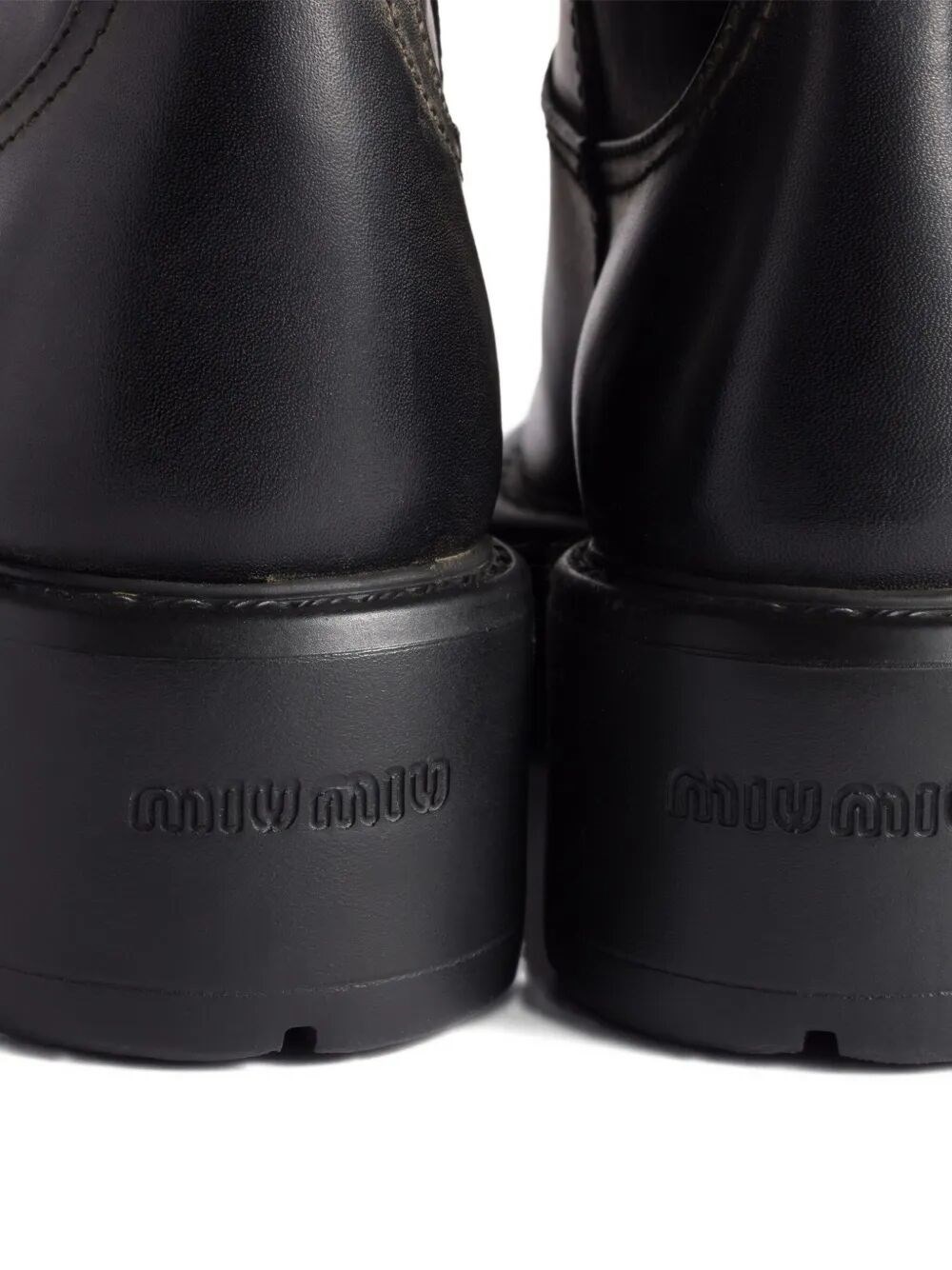 ANTIQUED FINISH LEATHER BOOTS