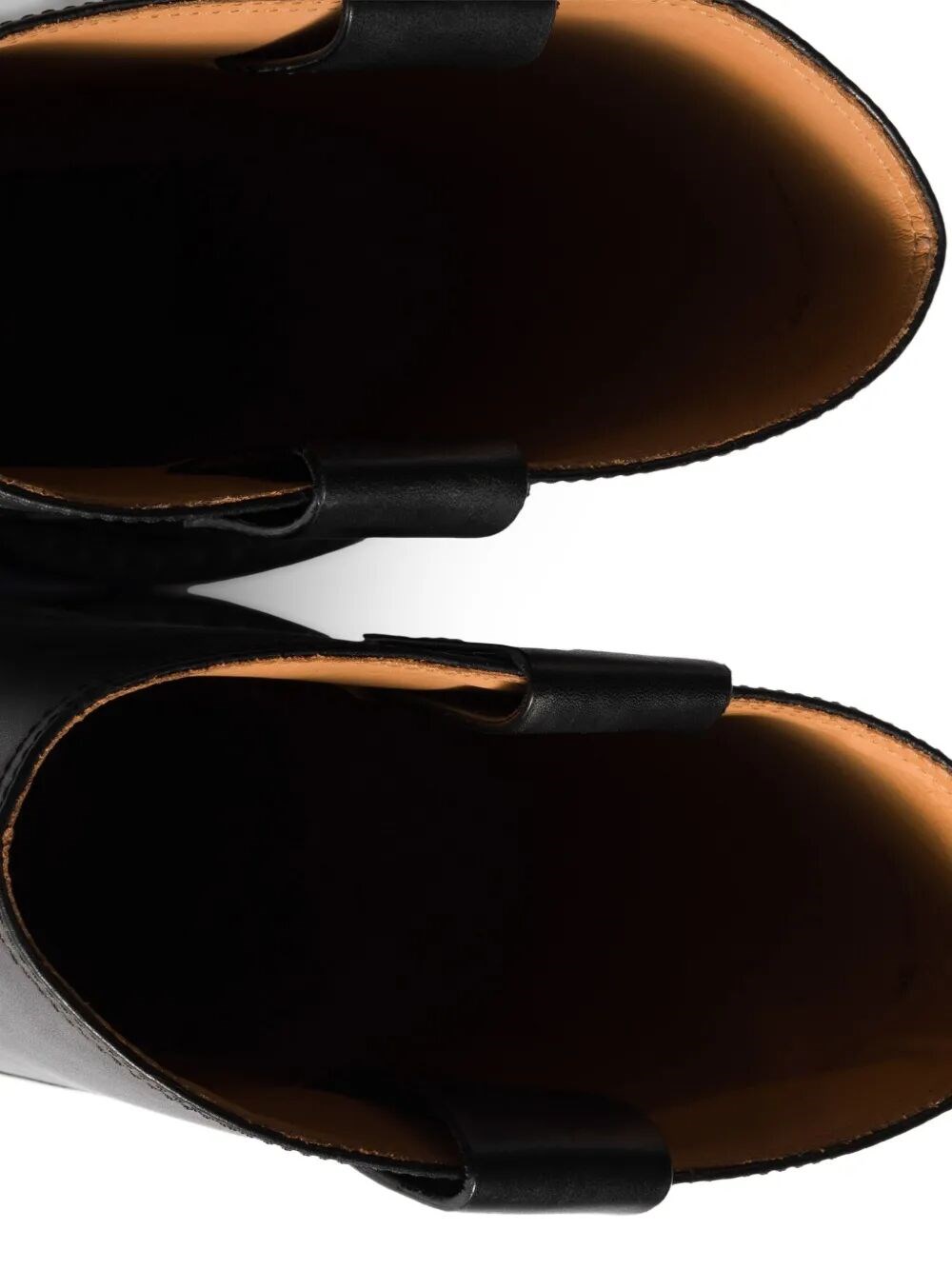 ANTIQUED FINISH LEATHER BOOTS