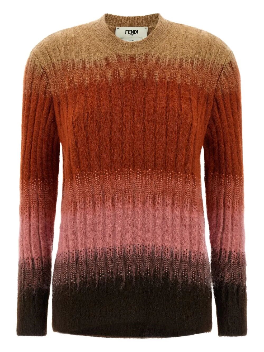 GRADIENT MOHAIR AND WOOL FITTED JUMPER
