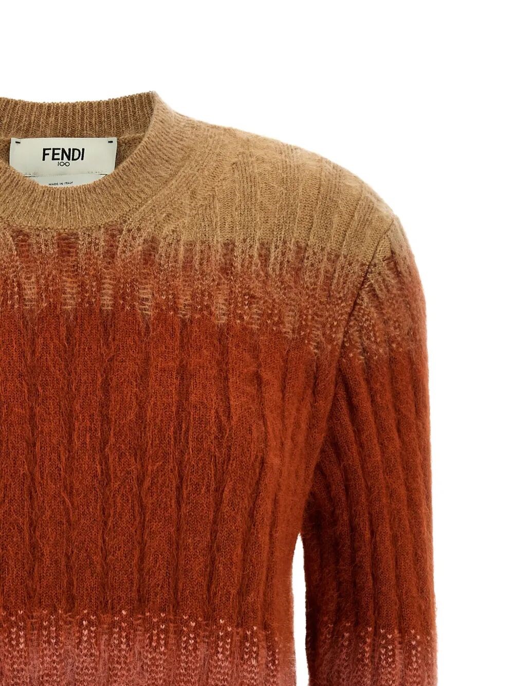 GRADIENT MOHAIR AND WOOL FITTED JUMPER