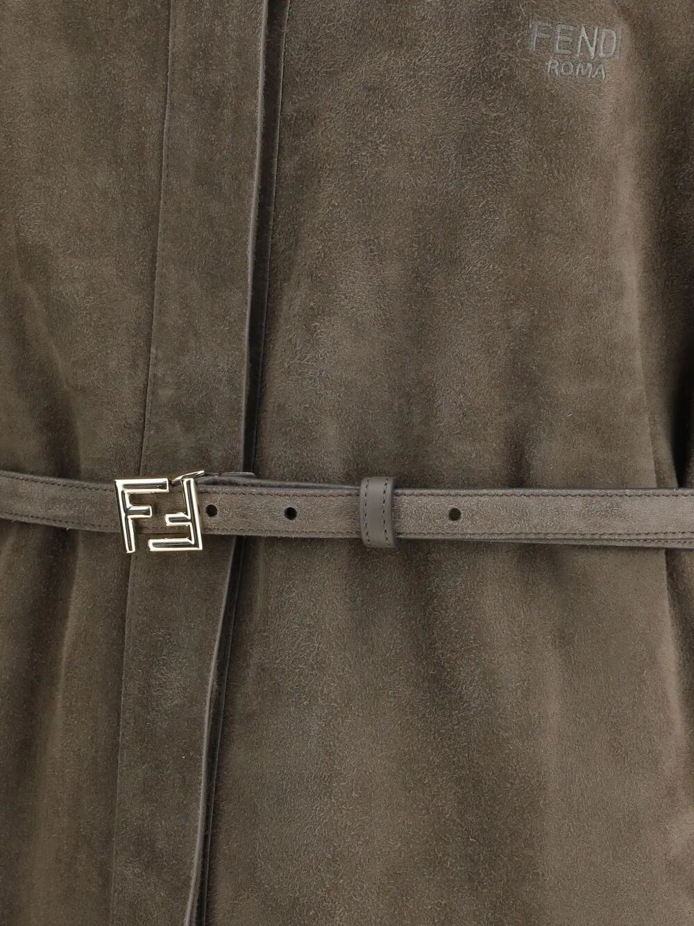 SUEDE SHIRT WITH BELT