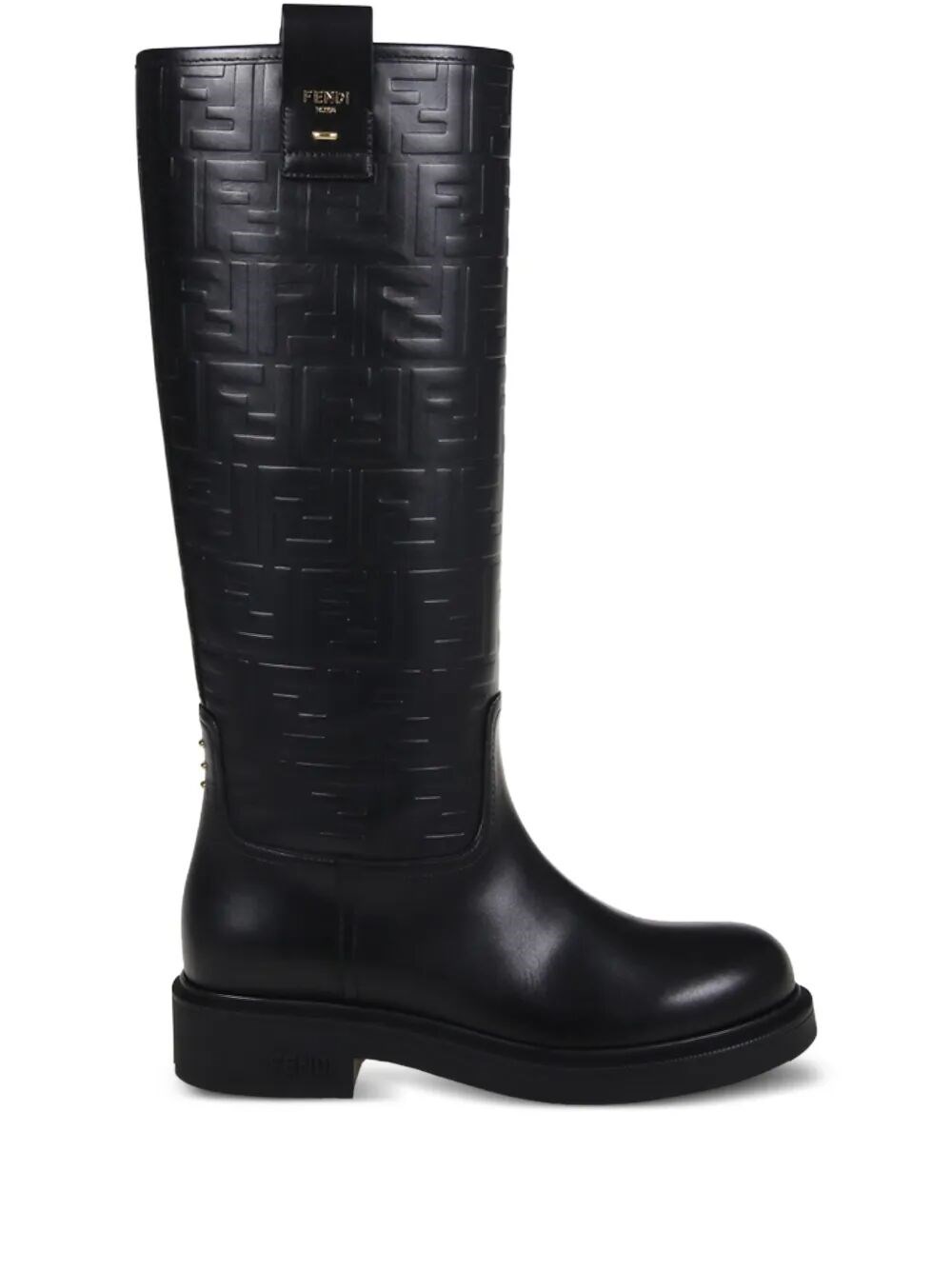 FENDI FILO STAMPED FF MOTIF HIGH BOOTS