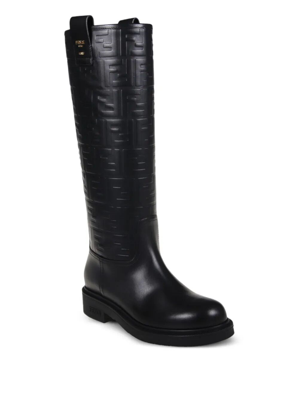 FENDI FILO STAMPED FF MOTIF HIGH BOOTS