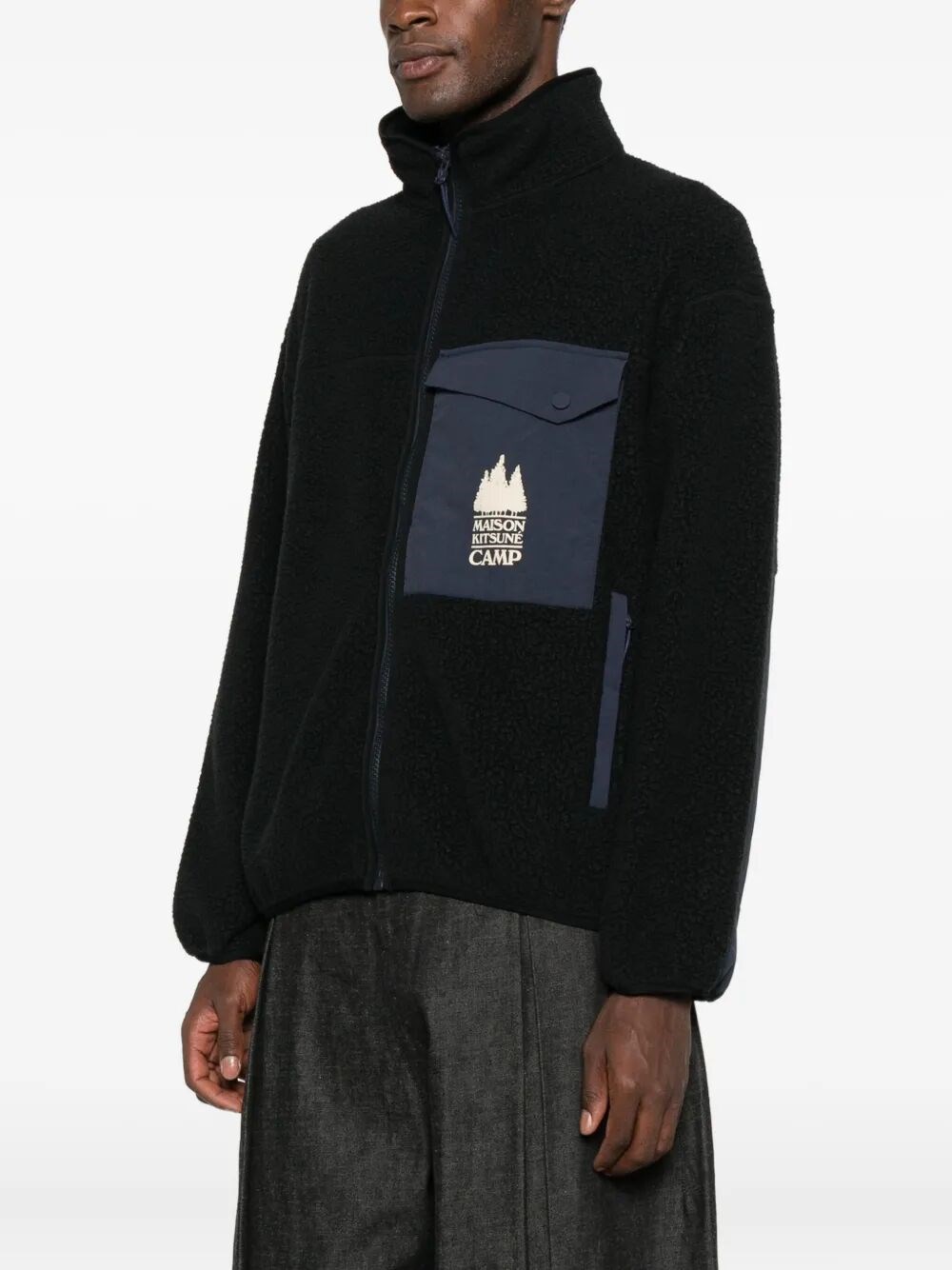 CASUAL FLEECE ZIPPED JACKET