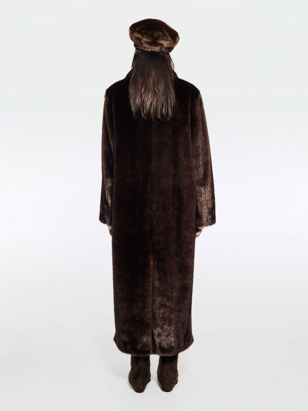 HARPER FAUX FUR LONG COAT