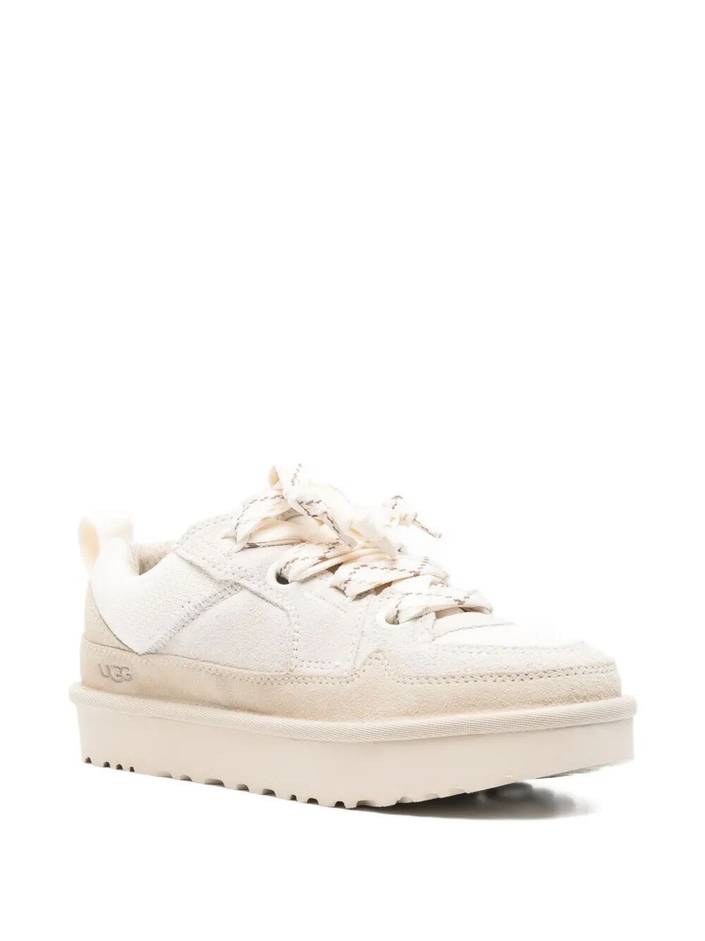 LO LOWMEL MESH AND SUEDE SNEAKERS