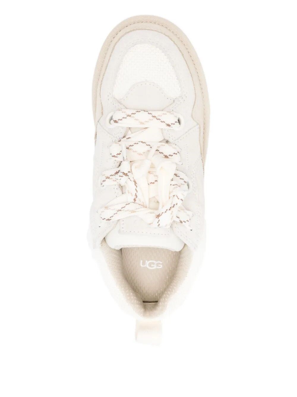 LO LOWMEL MESH AND SUEDE SNEAKERS