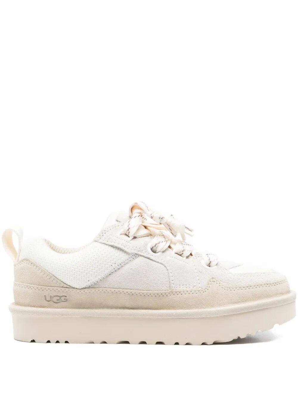 LO LOWMEL MESH AND SUEDE SNEAKERS