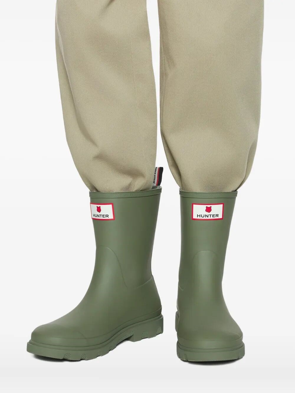 X HUNTER UNISEX DOWNPOUR WATERPROOF RUBBER SHORT BOOTS