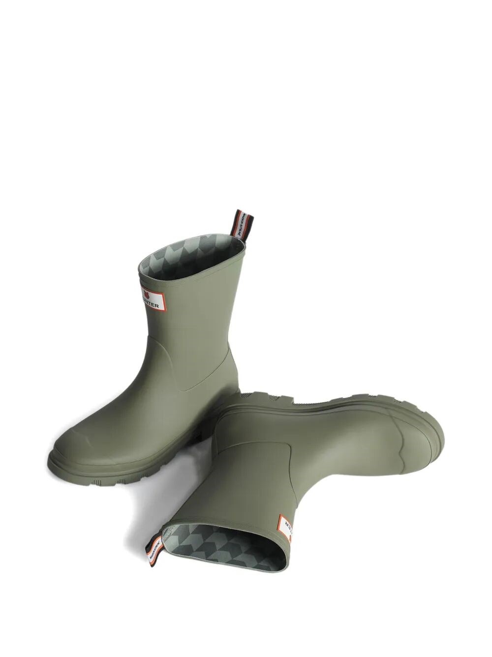 X HUNTER UNISEX DOWNPOUR WATERPROOF RUBBER SHORT BOOTS