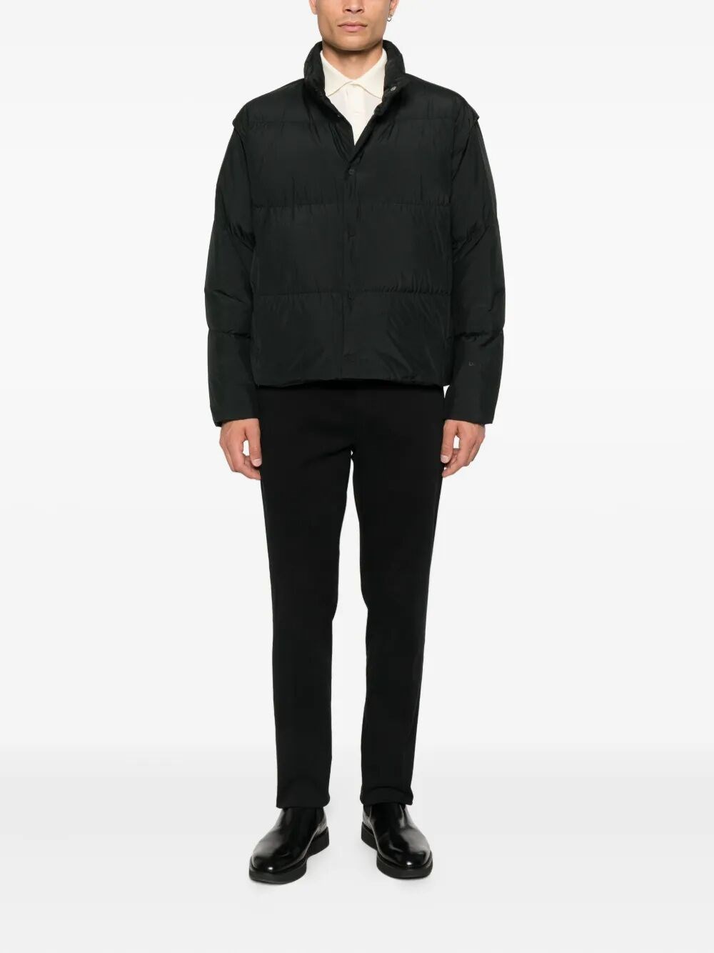 HIGH-NECK QUILTED JACKET