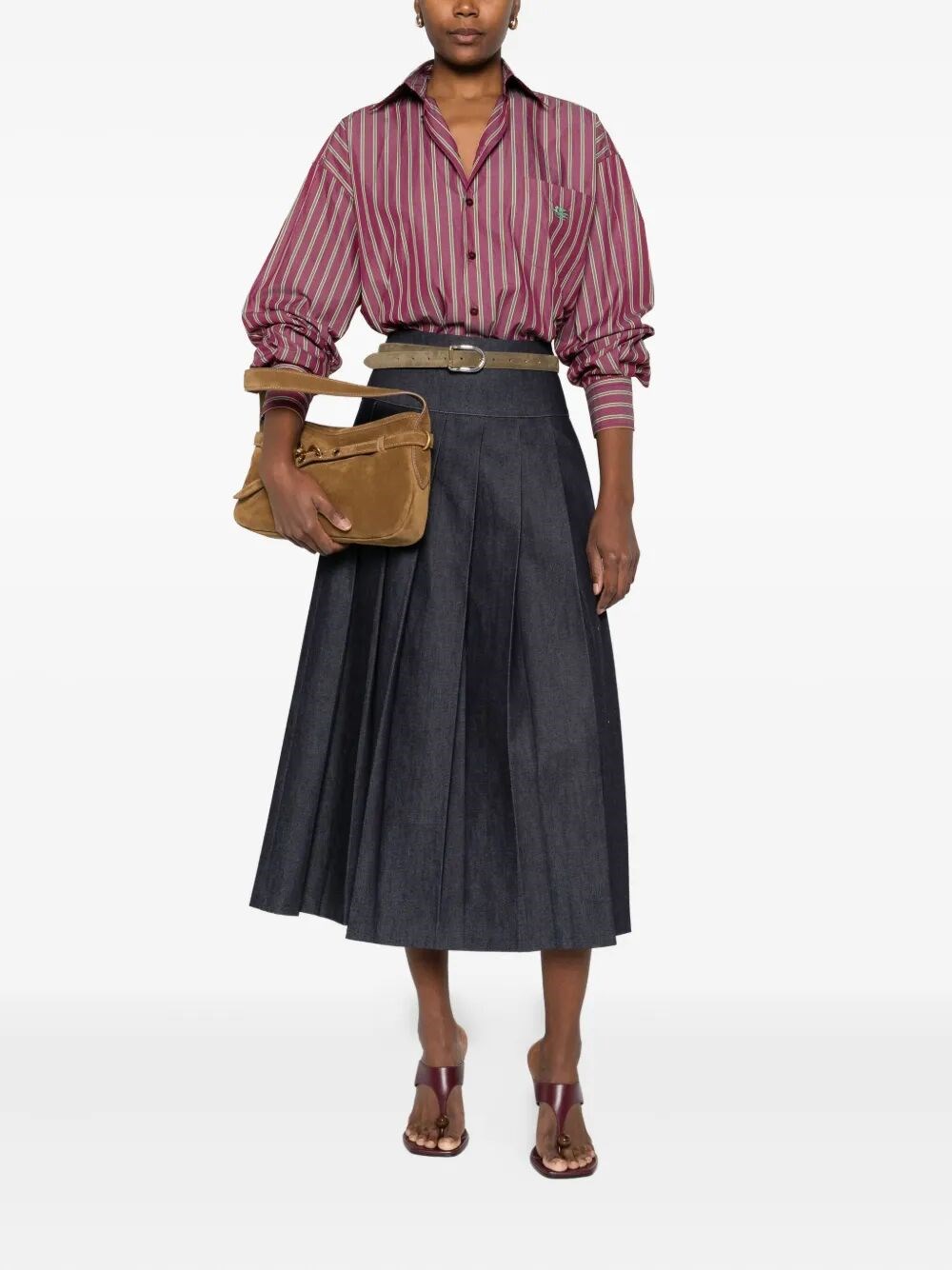 LOOSE FIT STRIPED COTTON SHIRT