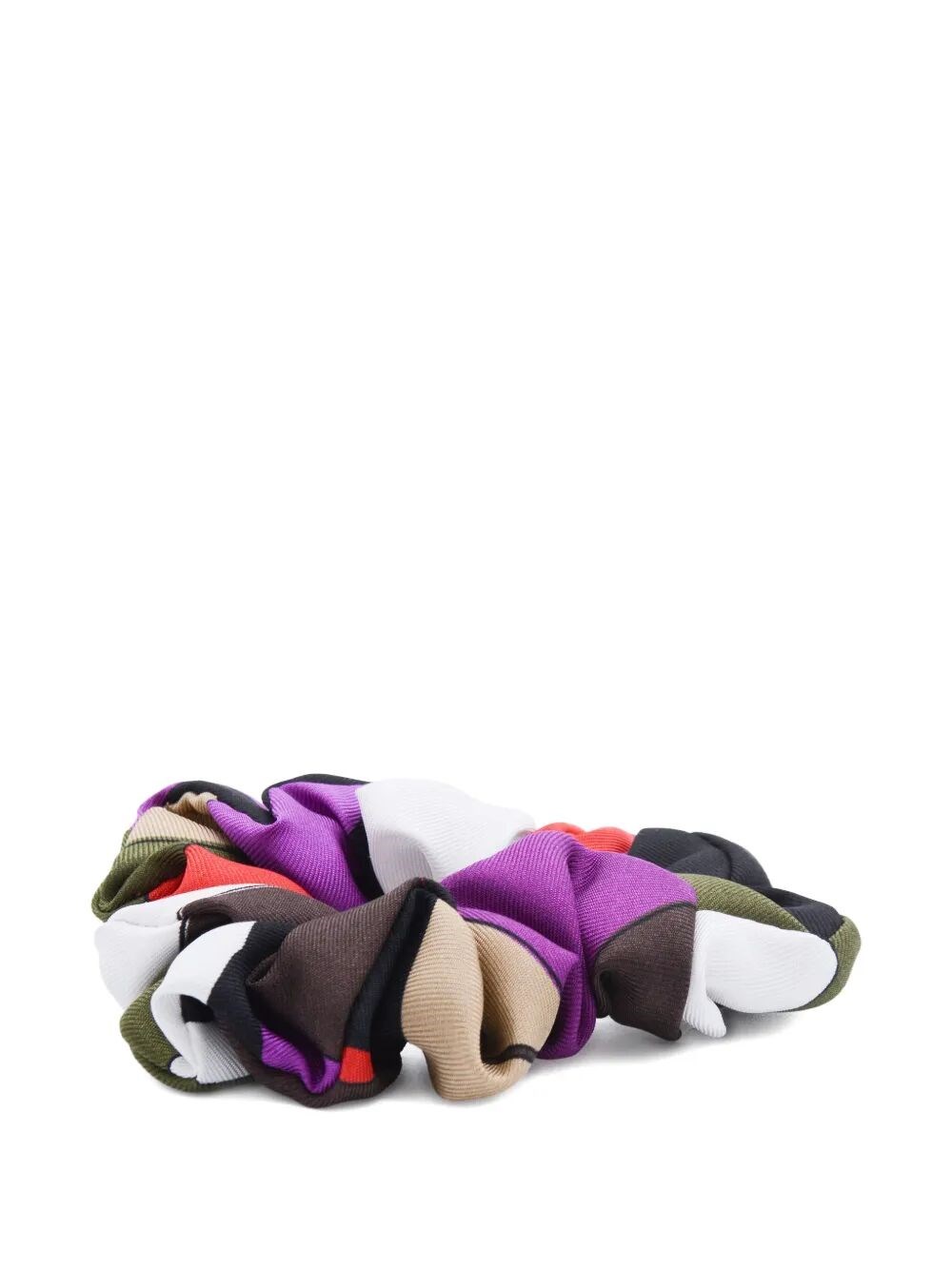 IRIDE PRINT SILK HAIR TIE