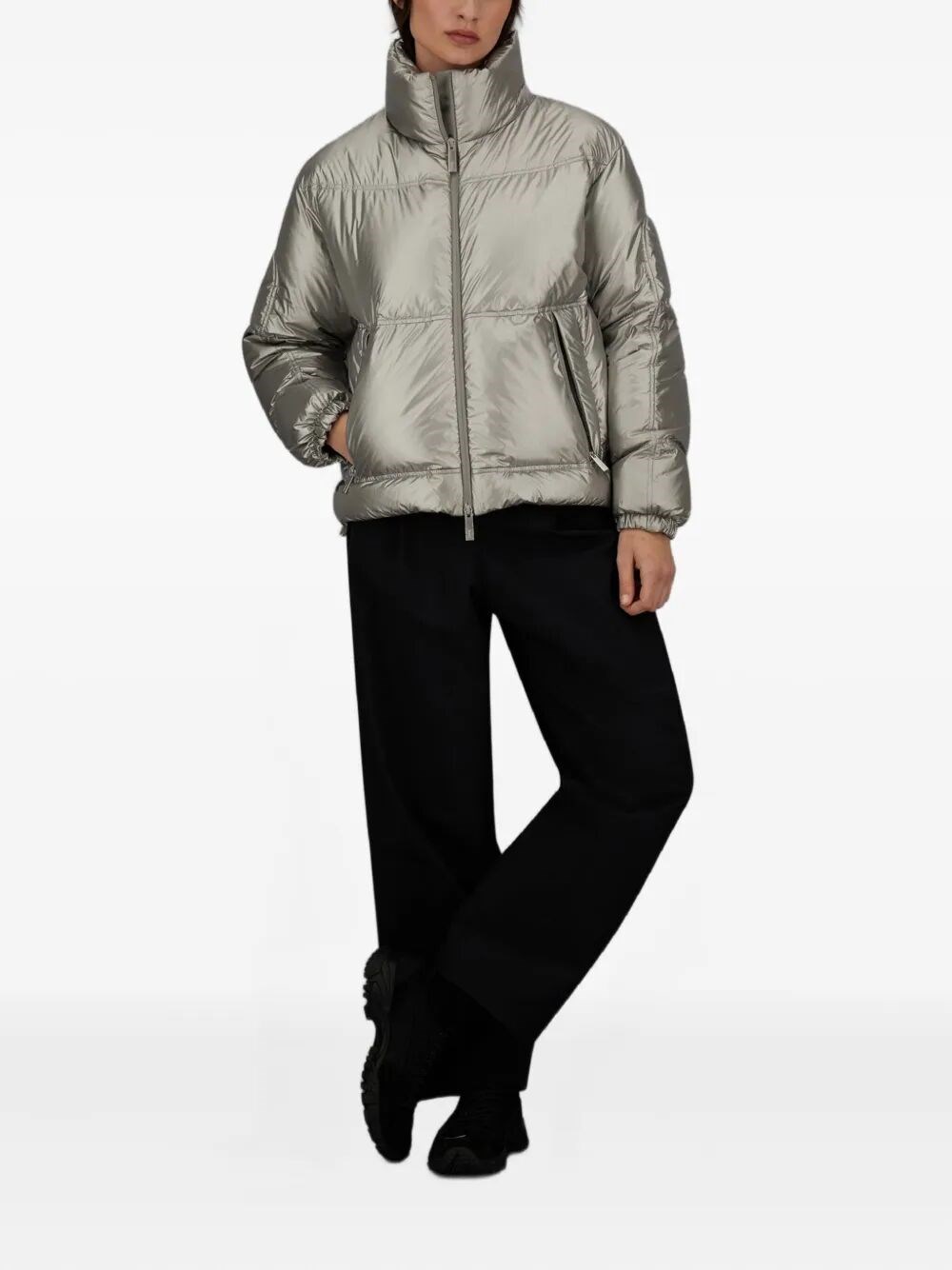 LAMINAR METALLIC SHIELD DOWN JACKET WITH TITANIUM COATING