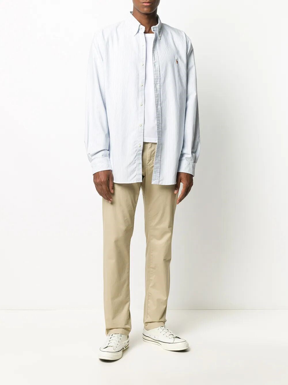 CUSTOM-FIT STRIPED OXFORD SHIRT