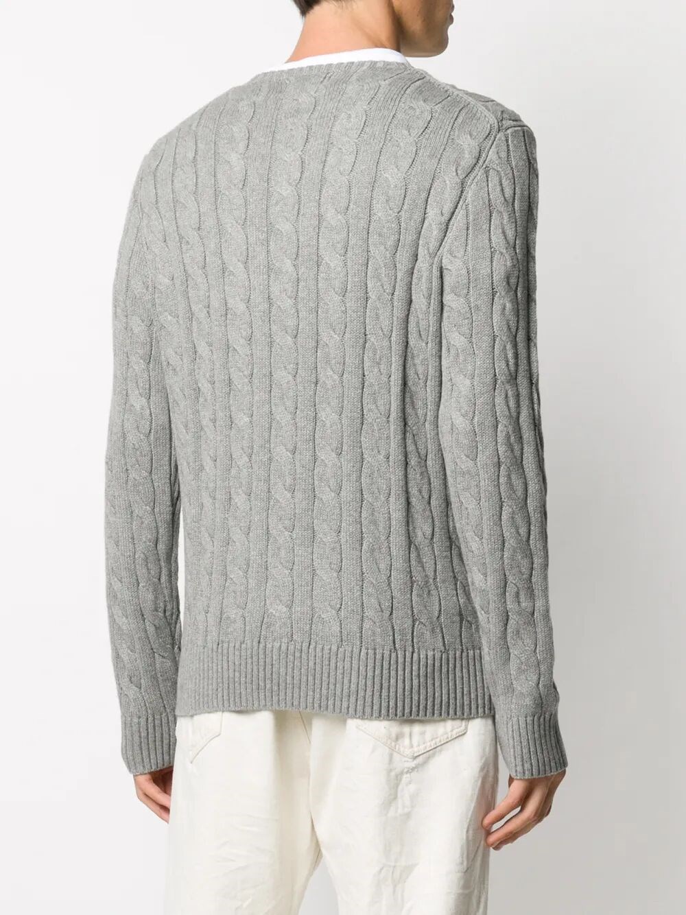 CABLE-KNIT COTTON JUMPER
