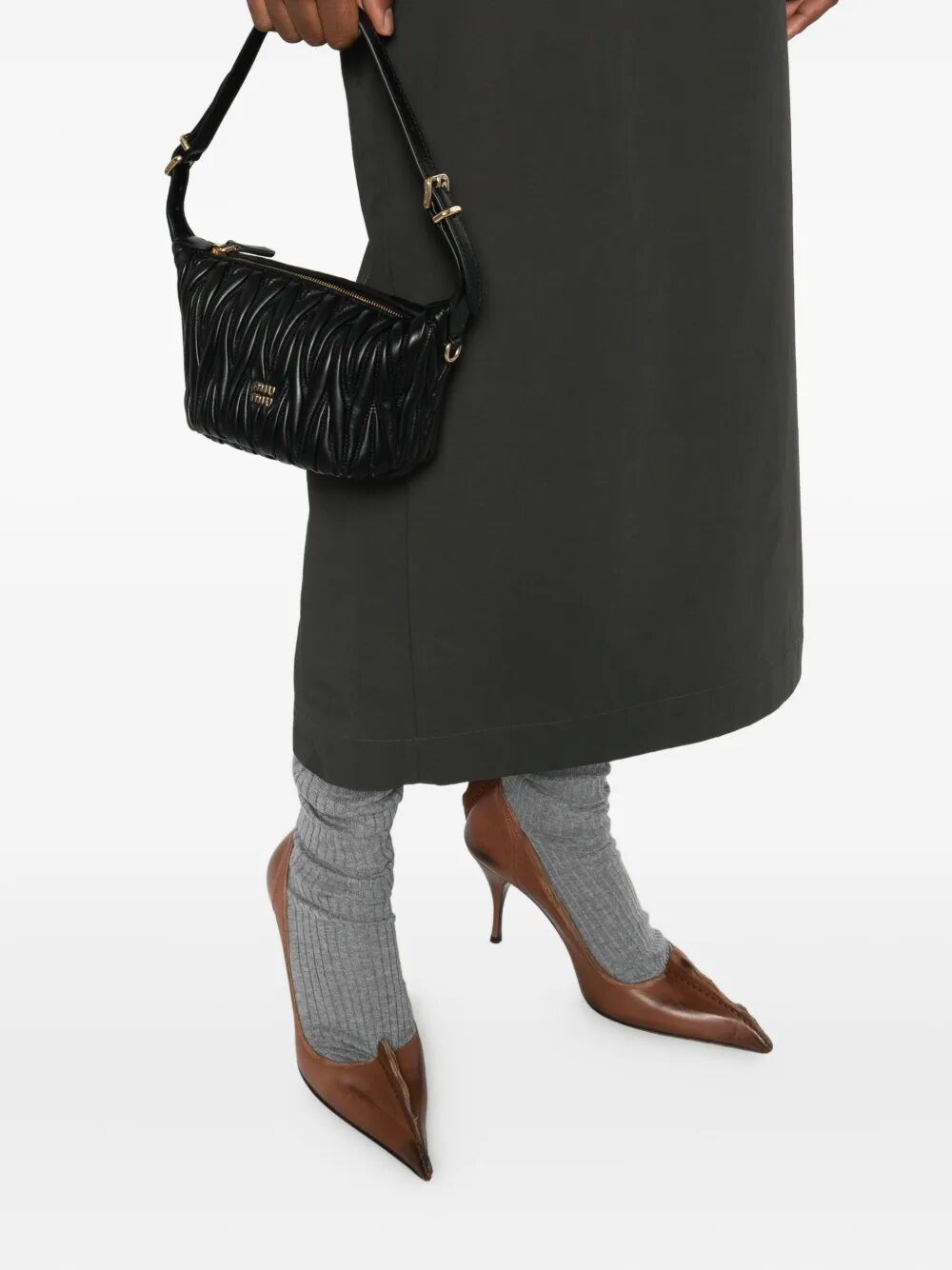 MATELASSÉ NAPPA LEATHER POUCH