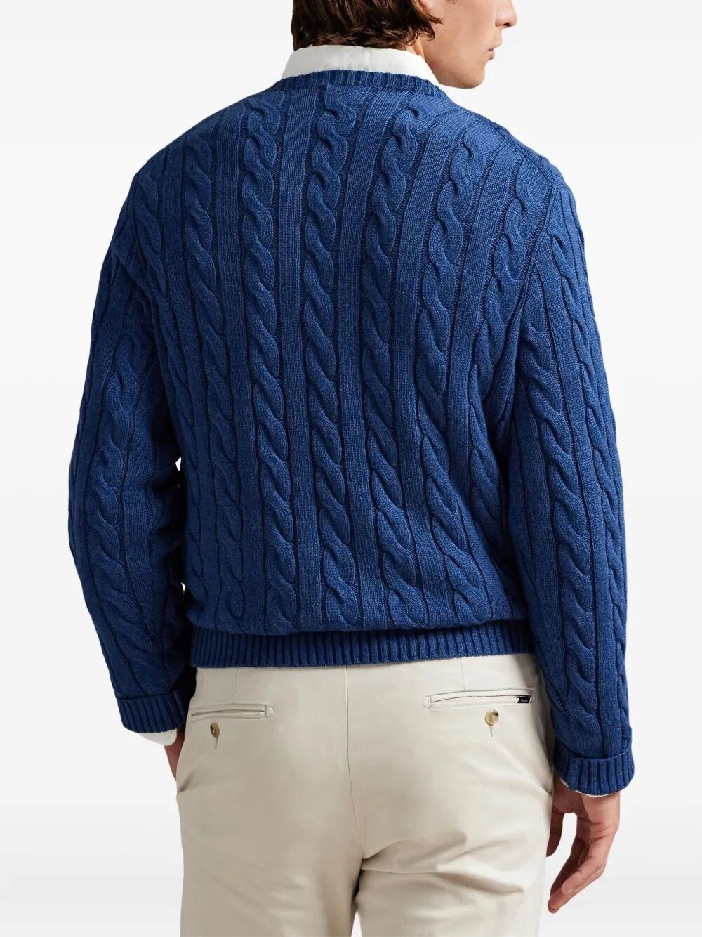 CABLE-KNIT COTTON JUMPER