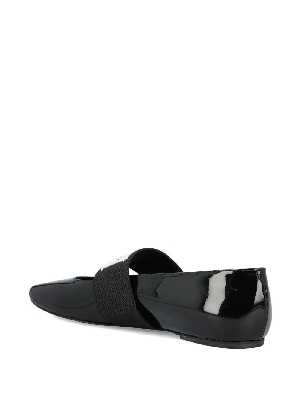 SLICED SQUARE BALLERINAS IN PATENT LEATHER