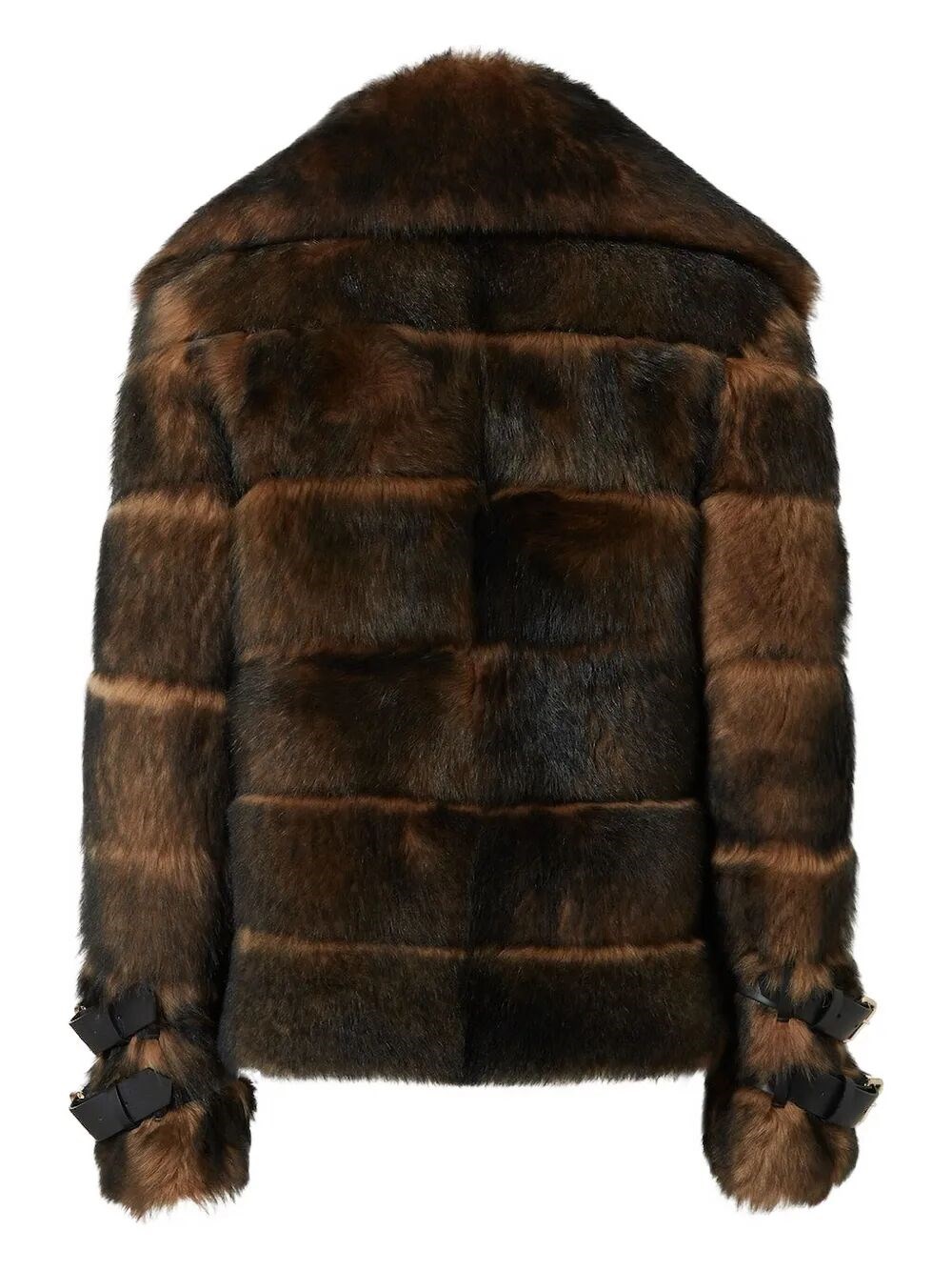 BLOUSON BROWN BACKED SHEEPSKIN AND NAPPA LEATHER JACKET