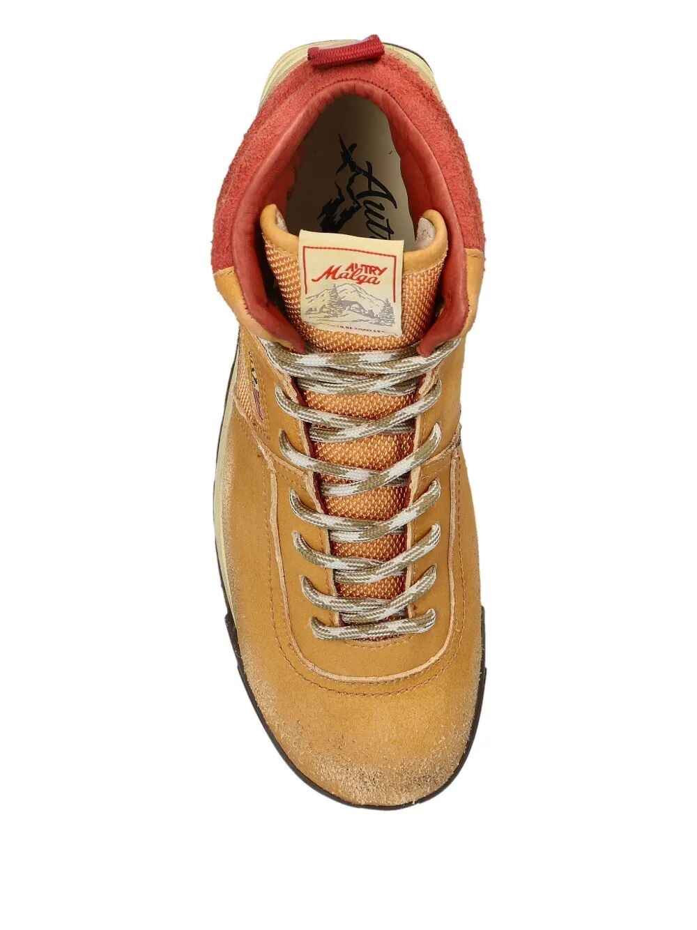 ALGA MID WORN-OUT EFFECT SUEDE SNEAKERS