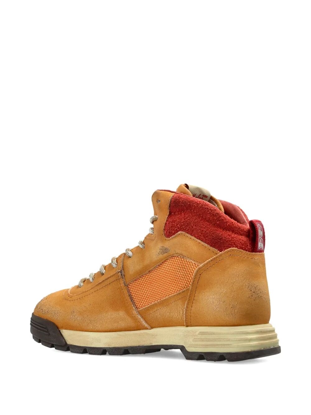 ALGA MID WORN-OUT EFFECT SUEDE SNEAKERS