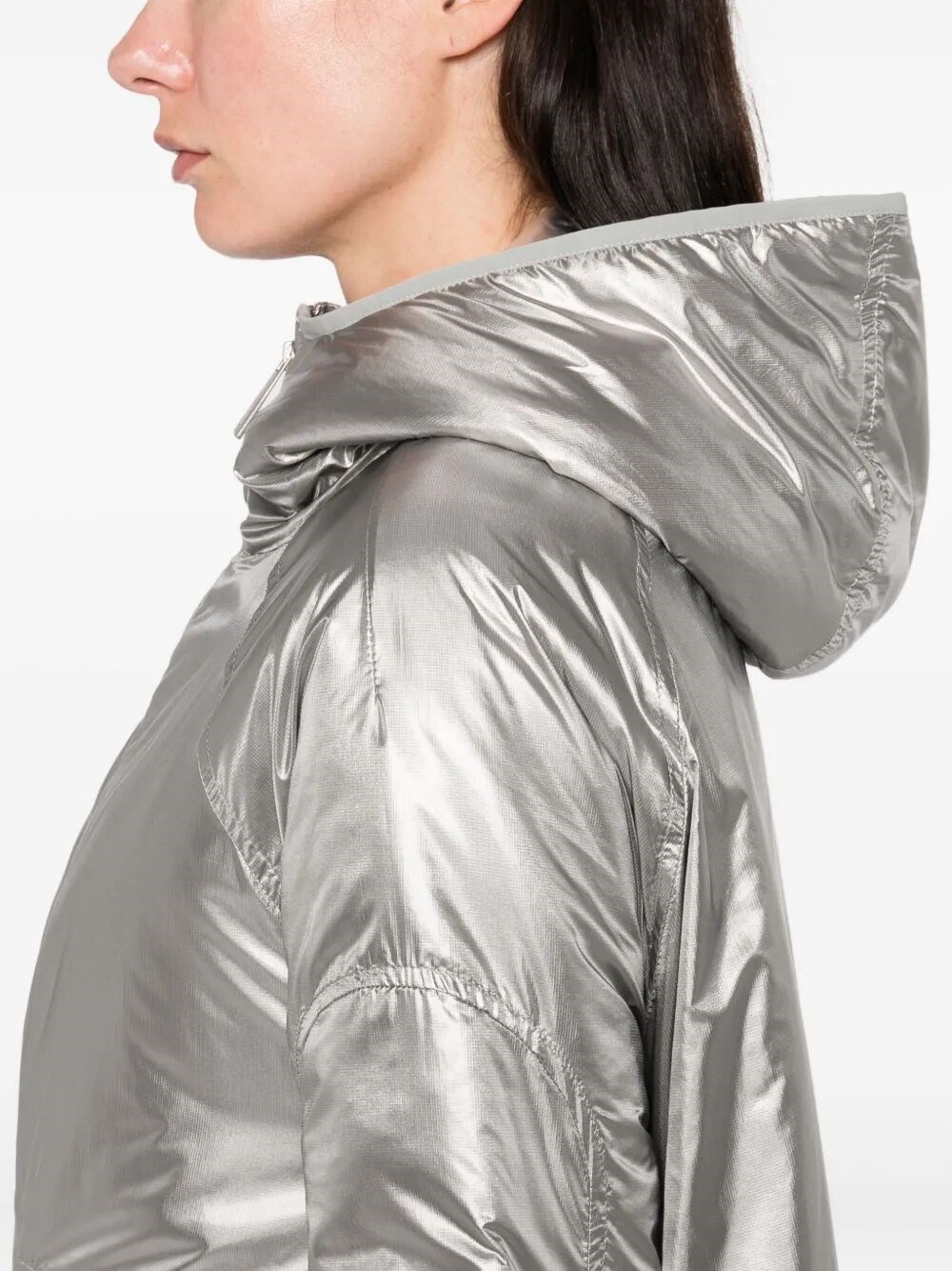METALLIC SHIELD HOODED LAMINAR JACKET
