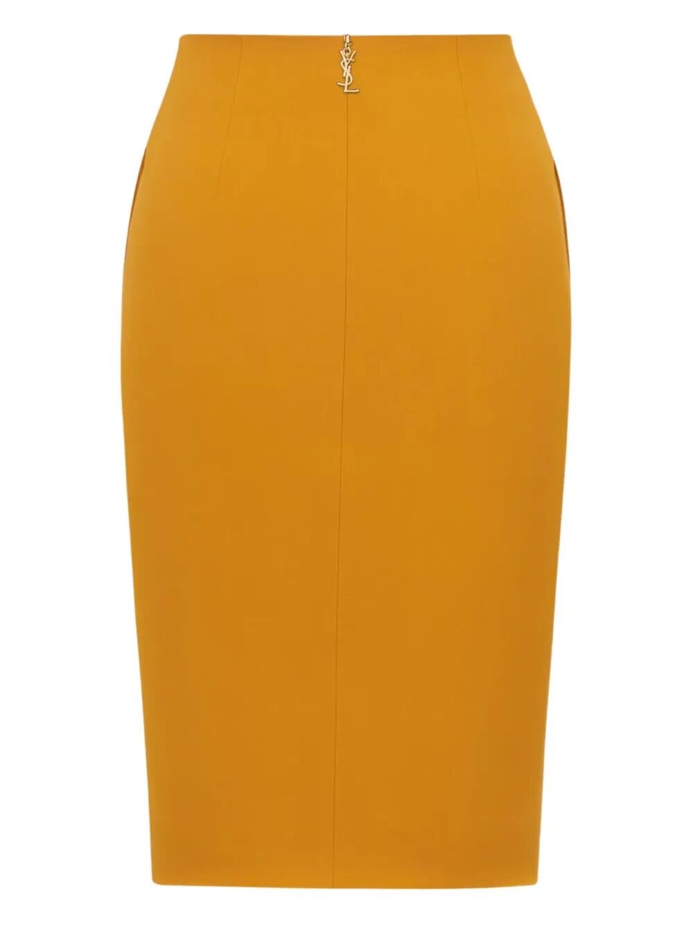 MID-RISE PENCIL SKIRT IN SATIN 