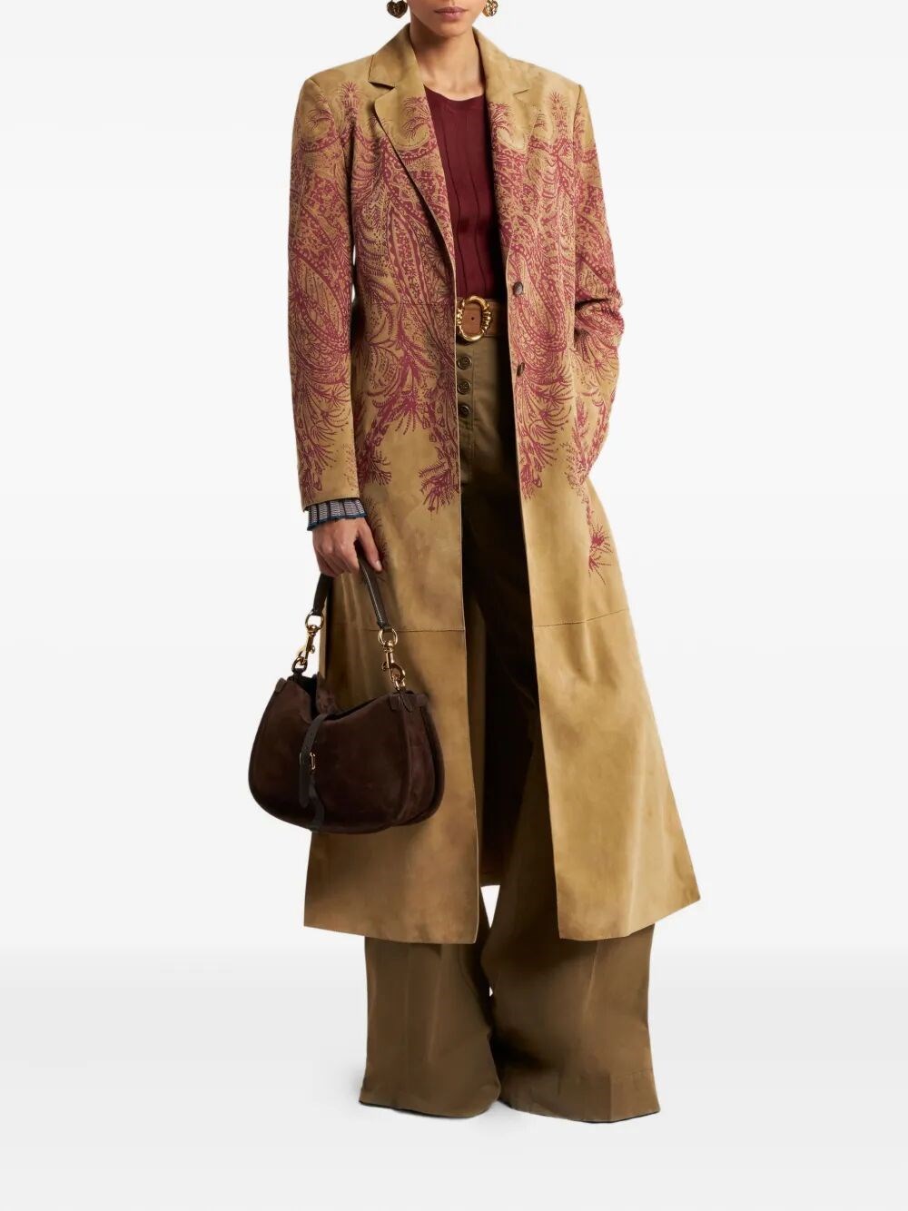 FLARED DENIM JEANS WITH PEGASO BUTTONS