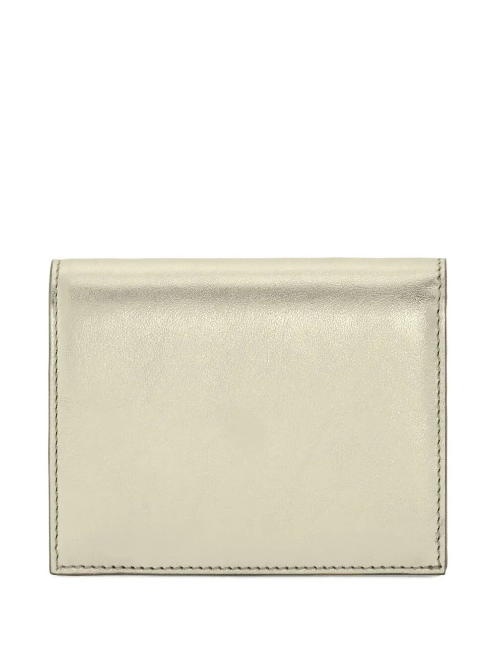 GANCINI LAMINATED LEATHER COMPACT WALLET