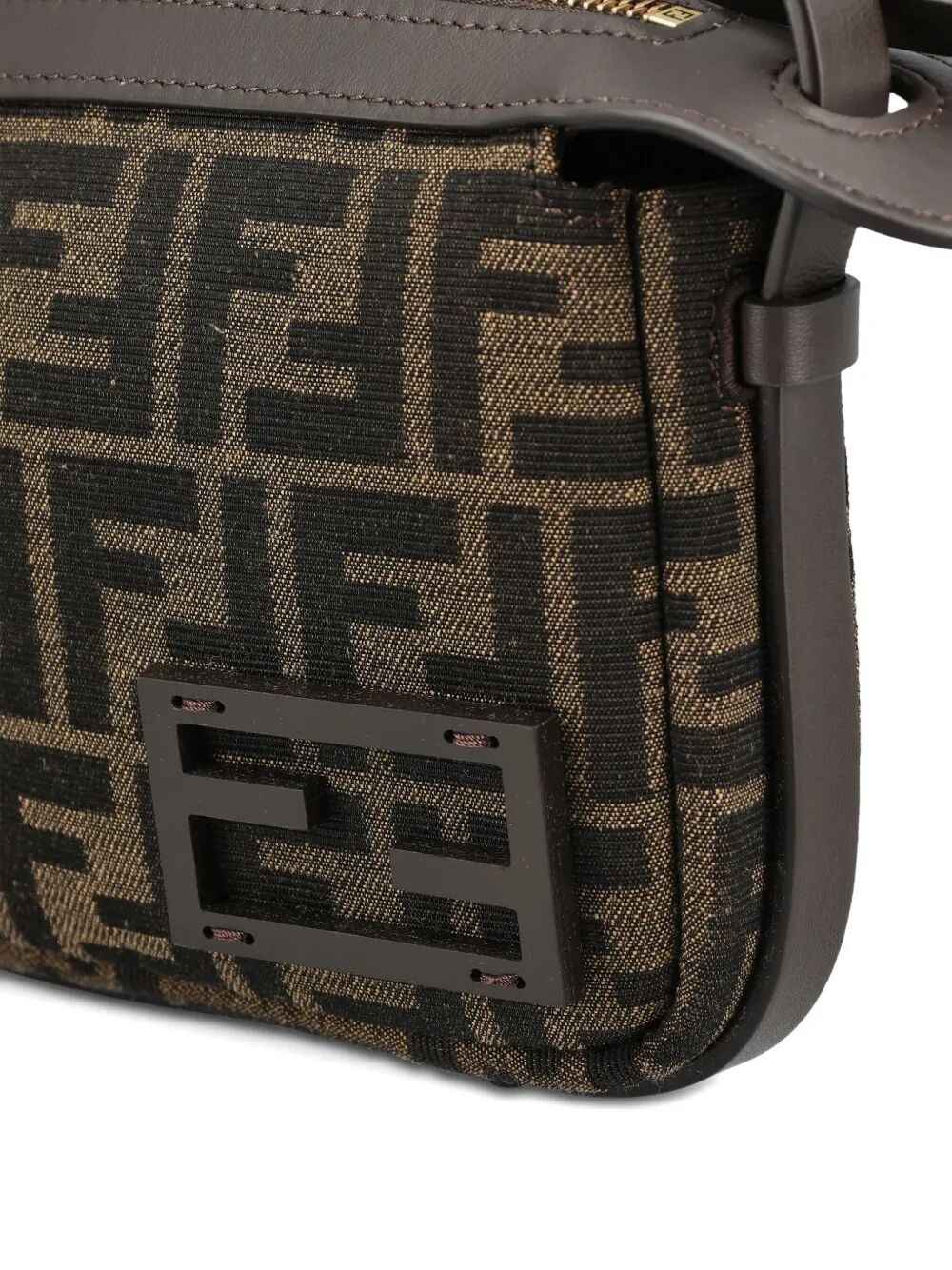 SIMPLY FENDI MINI JACQUARD FF SHOULDER BAG
