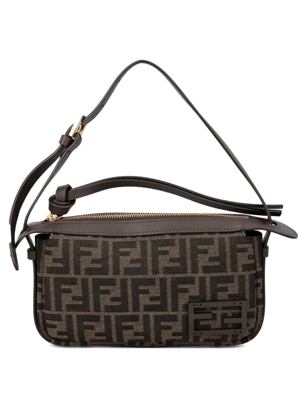 SIMPLY FENDI MINI JACQUARD FF SHOULDER BAG