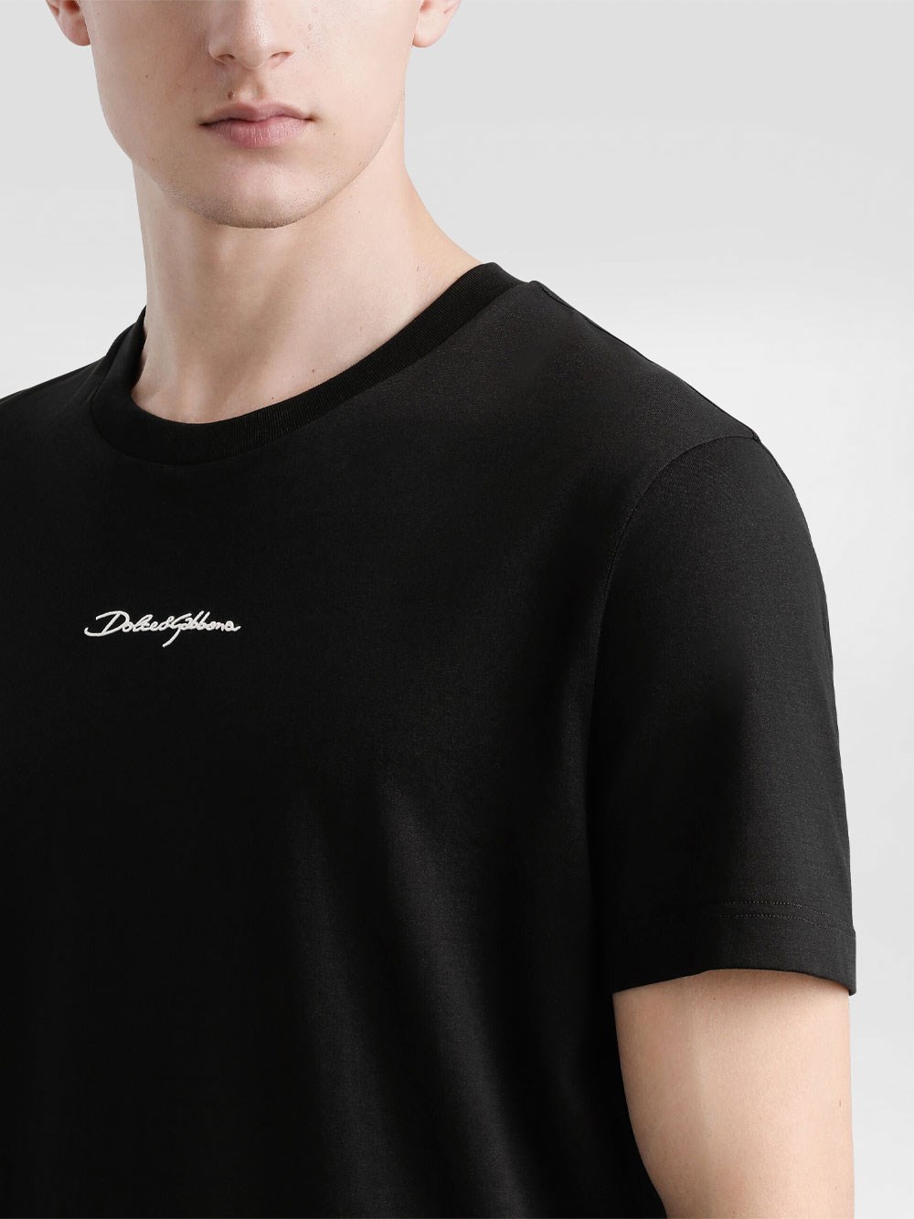 LOGO EMBROIDERY COTTON T-SHIRT