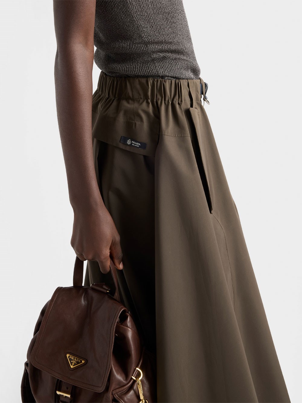 TECHNICAL FABRIC CIRCLE SKIRT