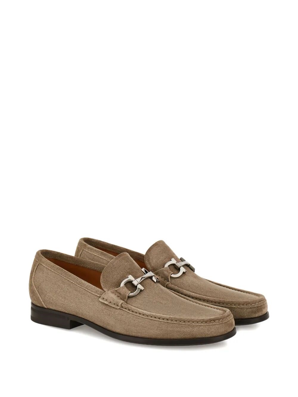 GRANDIOSO2 SUEDE LOAFERS WITH GANCINI BUCKLE