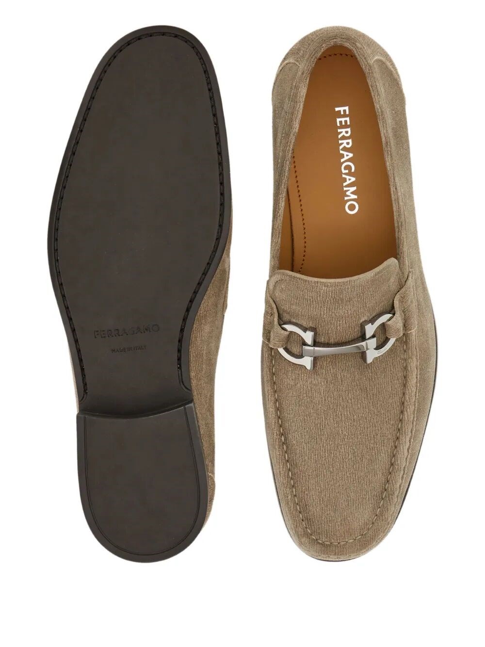 GRANDIOSO2 SUEDE LOAFERS WITH GANCINI BUCKLE