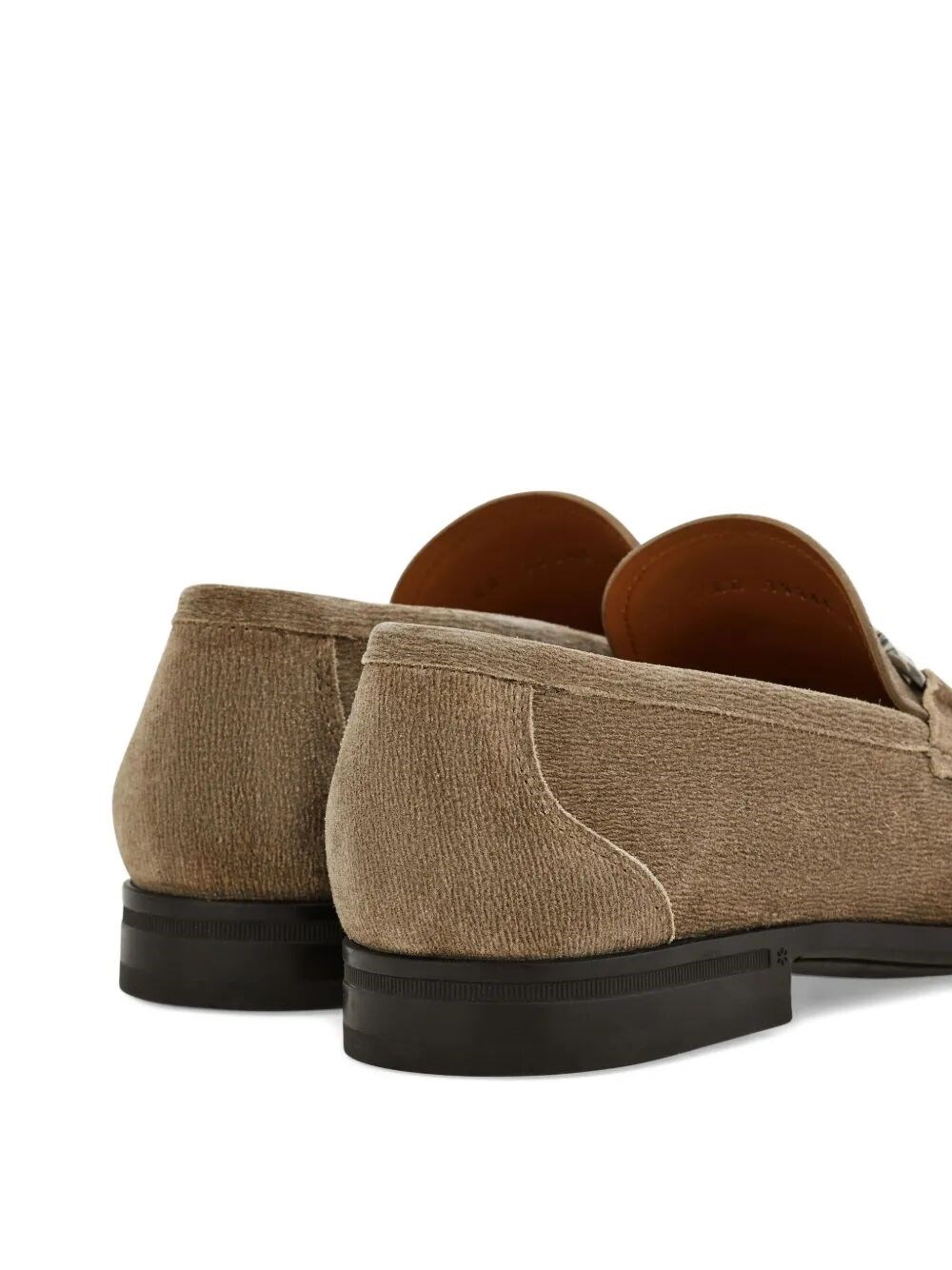 GRANDIOSO2 SUEDE LOAFERS WITH GANCINI BUCKLE