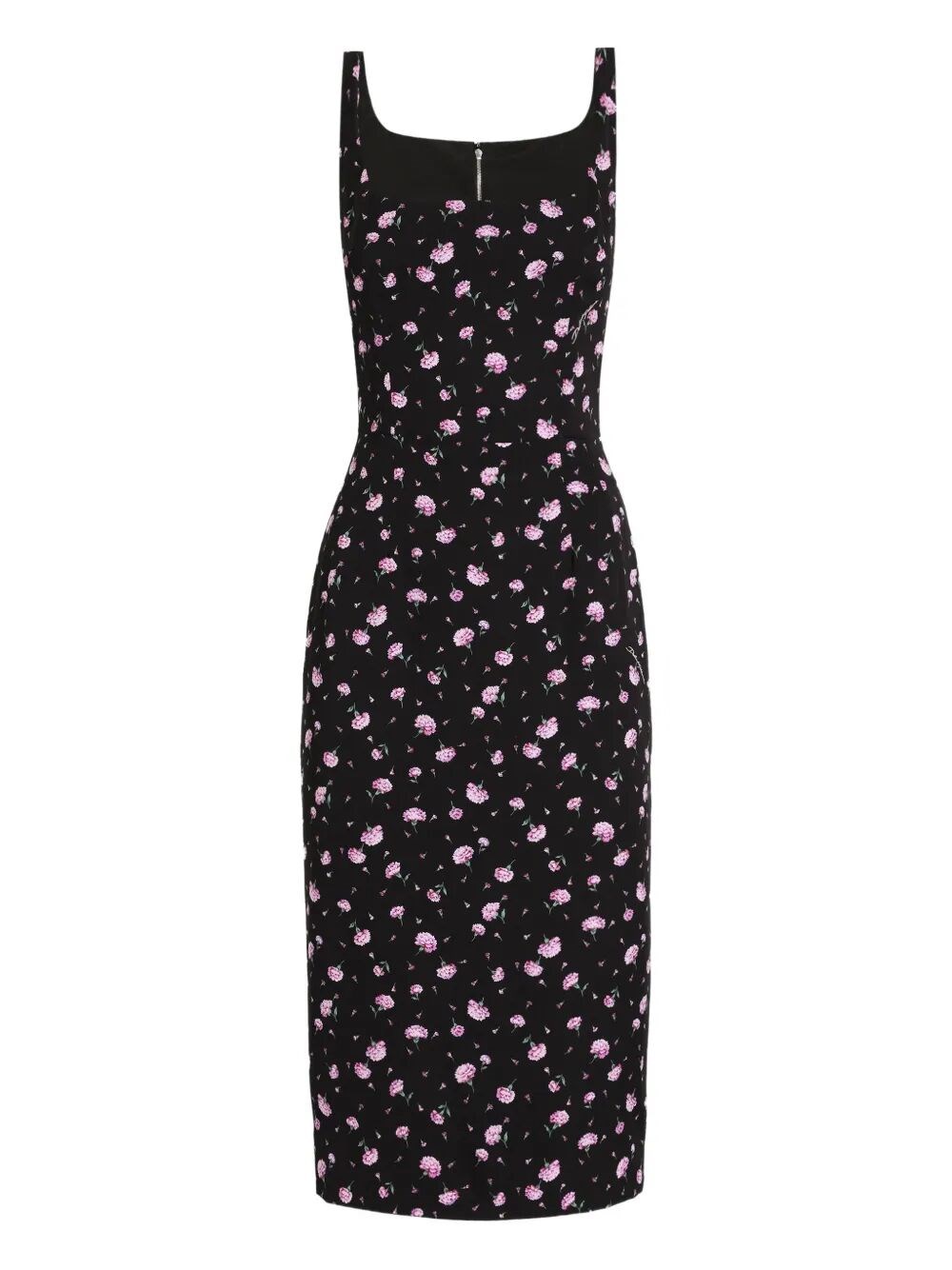 CARNATIONS-PRINT SHEATH DRESS