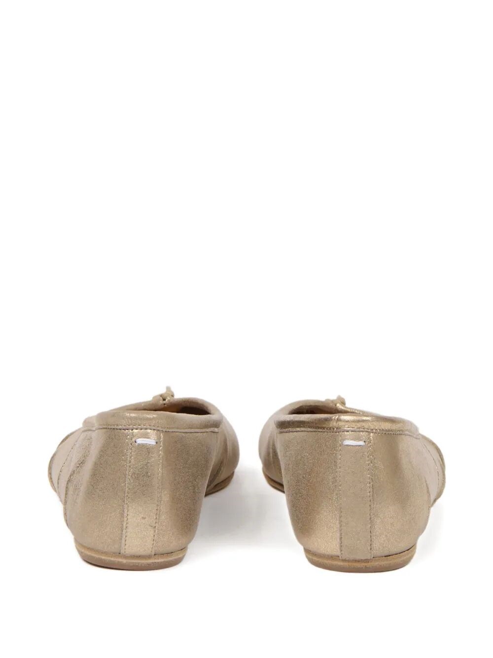 TABI NEW METALLIC LEATHER BALLERINAS WITH LAMINATED FINISH