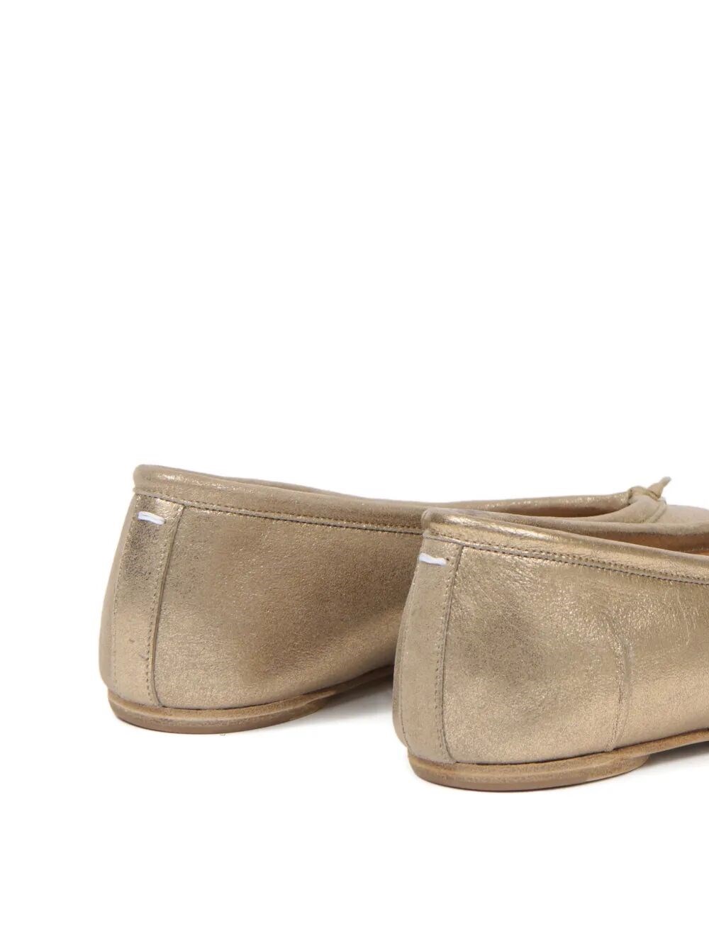 TABI NEW METALLIC LEATHER BALLERINAS WITH LAMINATED FINISH