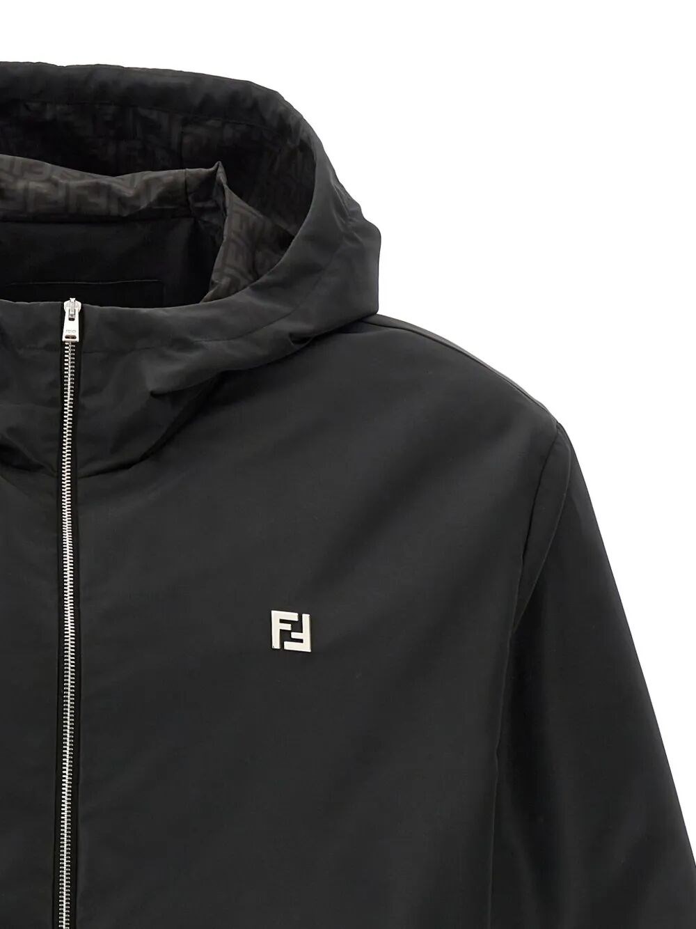 TECH FABRIC HOODED BLOUSON
