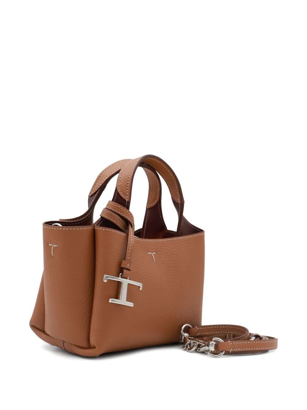MICRO LEATHER BAG WITH REMOVABLE SHOULDER STRAP