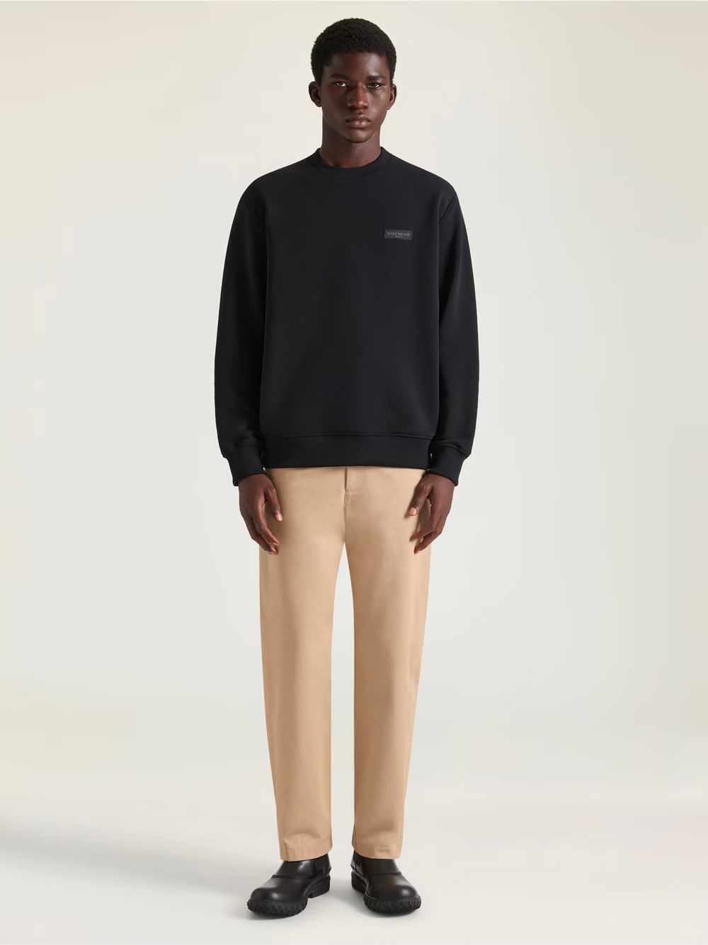 FITTED CHINO TROUSERS IN COTTON