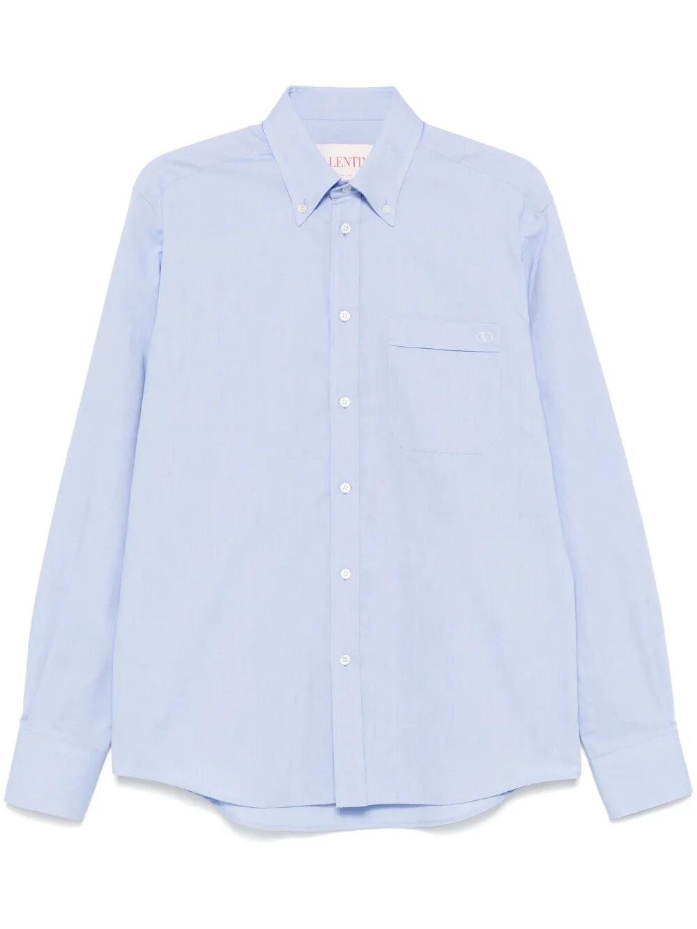 COTTON OXFORD SHIRT WITH VLOGO EMBROIDERY
