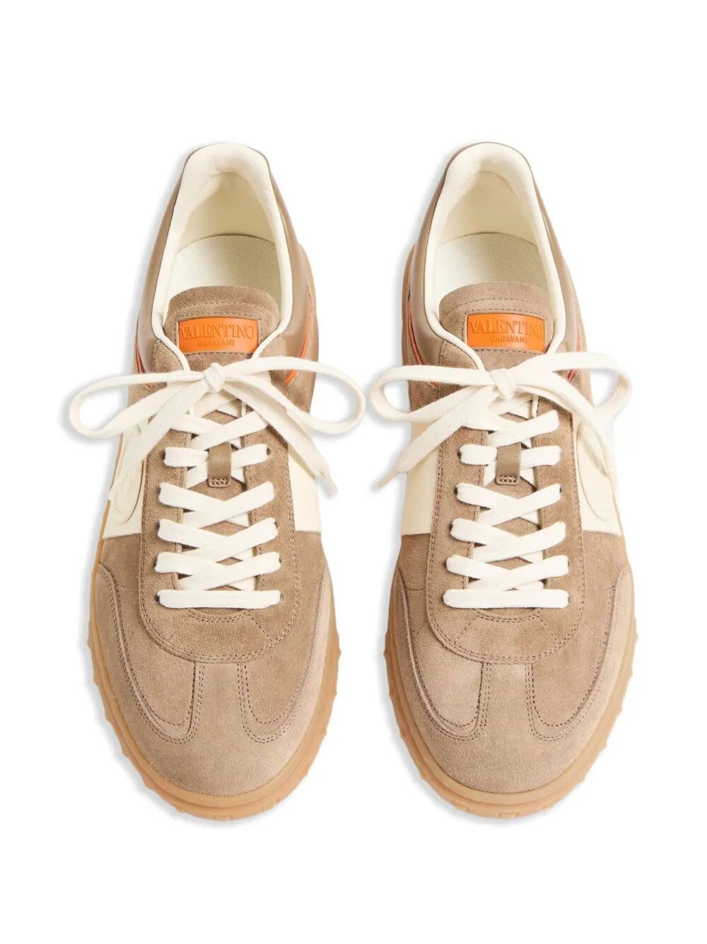 UPVILLAGE SPLIT AND NAPPA LEATHER SNEAKERS